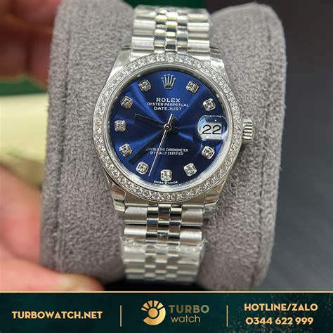 rolex azul bebe|Rolex 31mm blue dial.